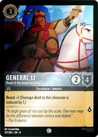 General Li - Head of the Imperial Army - 187/204 - Common Cold Foil