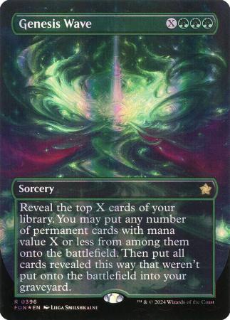 Genesis Wave (Borderless) (Mana Foil) - 0396 - Foil