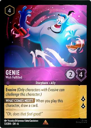 Genie - Wish Fulfilled - 53/204 - Rare Cold Foil