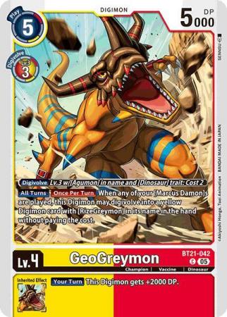 GeoGreymon - BT21-042 C - Common