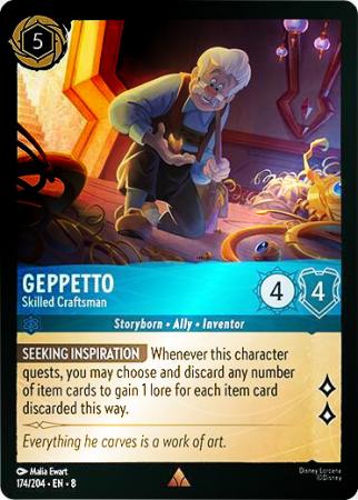 Geppetto - Skilled Craftsman - 174/204 - Rare Cold Foil