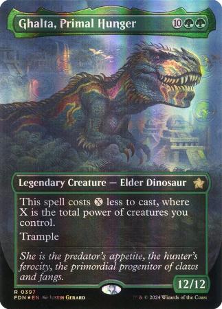 Ghalta, Primal Hunger (Borderless) (Mana Foil) - 0397 - Foil