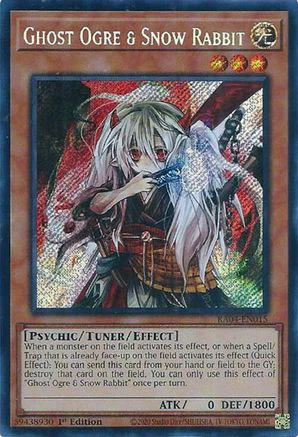 Ghost Ogre & Snow Rabbit (Secret Rare) (RA04-EN015) - Quarter Century Stampede Secret Rare 1st Edition
