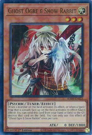 Ghost Ogre & Snow Rabbit (UR) (RA04-EN015) - Quarter Century Stampede Ultra Rare 1st Edition
