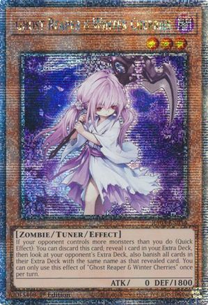 Ghost Reaper & Winter Cherries (Quarter Century Secret Rare) (RA03-EN014) - Quarter Century Bonanza Quarter Century Secret Rare 1st Edition