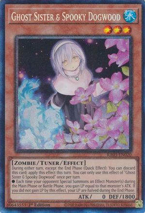 Ghost Sister & Spooky Dogwood (Alternate Art) (PCR) (RA03-EN020) - Quarter Century Bonanza Prismatic Collector's Rare 1st Edition