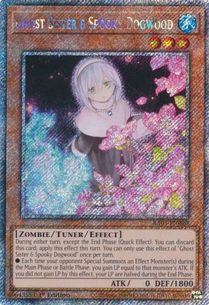 Ghost Sister & Spooky Dogwood (Alternate Art) (Platinum Secret Rare) (RA03-EN020) - Quarter Century Bonanza Platinum Secret Rare 1st Edition