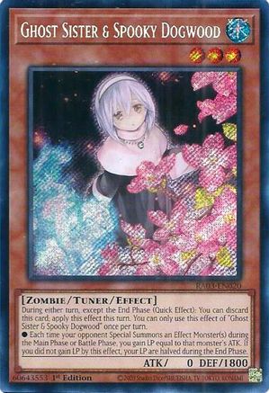 Ghost Sister & Spooky Dogwood (Alternate Art) (Secret Rare) (RA03-EN020) - Quarter Century Bonanza Secret Rare 1st Edition
