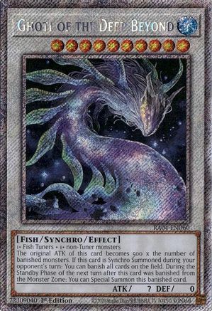 Ghoti of the Deep Beyond (Platinum Secret Rare) (RA04-EN060) - Quarter Century Stampede Platinum Secret Rare 1st Edition