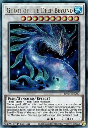 Ghoti of the Deep Beyond (PUR) (RA04-EN060) - Quarter Century Stampede Prismatic Ultimate Rare 1st Edition