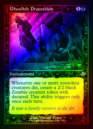 Ghoulish Procession (Retro Frame) - 0378 - Foil