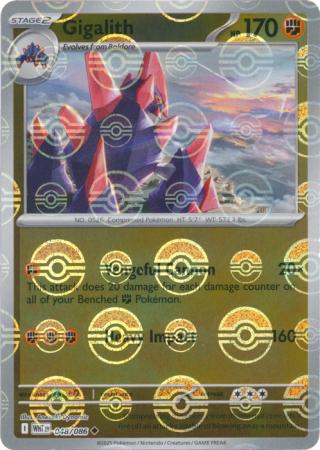Gigalith (Poke Ball Pattern) - 048/086 - Uncommon Reverse Holo