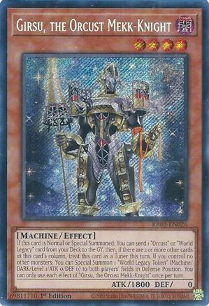 Girsu, the Orcust Mekk-Knight (Secret Rare) (RA03-EN026) - Quarter Century Bonanza Secret Rare 1st Edition