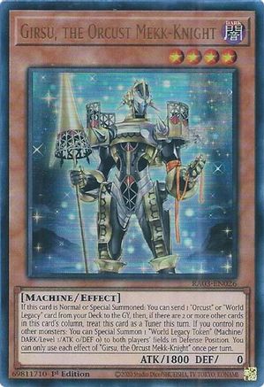 Girsu, the Orcust Mekk-Knight (UR) (RA03-EN026) - Quarter Century Bonanza Ultra Rare 1st Edition