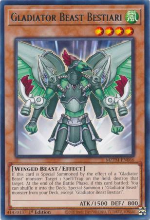 Gladiator Beast Bestiari (MZTM-EN066) - Maze of the Master Rare 1st Edition