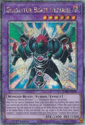 Gladiator Beast Gyzarus (Quarter Century Secret Rare) (RA03-EN198) - Quarter Century Bonanza Quarter Century Secret Rare 1st Edition