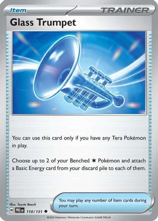 Glass Trumpet 110/131 - Reverse Holofoil SV Prismatic Evolutions - Uncommon