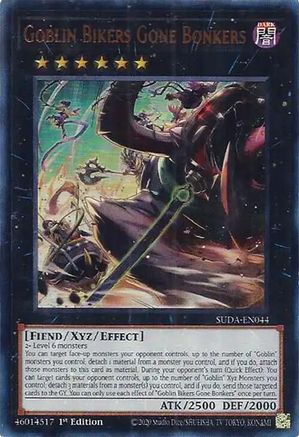 Goblin Bikers Gone Bonkers (SUDA-EN044) - Supreme Darkness Ultra Rare 1st Edition