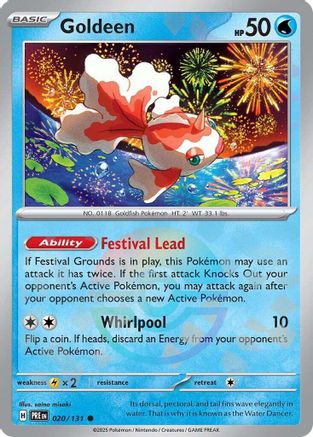 Goldeen - 020/131 - Common Pokeball Reverse Holo