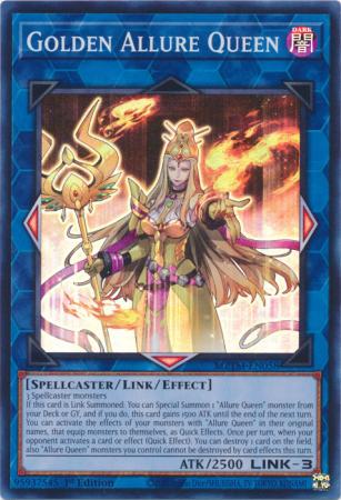 Golden Allure Queen (MZTM-EN058) - Maze of the Master Super Rare 1st Edition