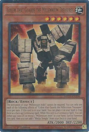 Golem that Guards the Millennium Treasures (MP25-EN208) - 2025 Mega-Pack Ultra Rare 1st Edition