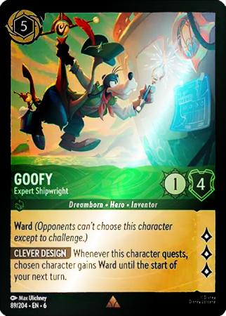 Goofy - Expert Shipwright - 89/204 - Rare Cold Foil
