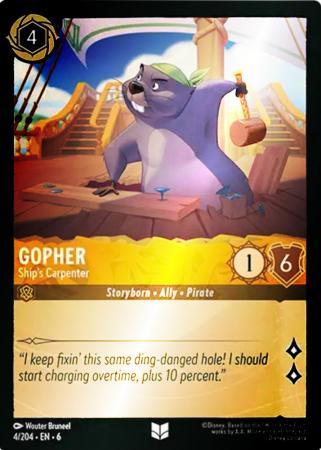 Gopher - Ship's Carpenter - 4/204 - Uncommon Cold Foil