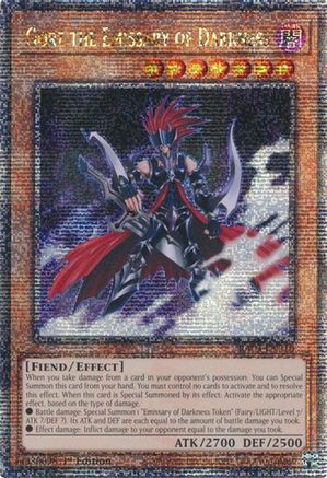 Gorz the Emissary of Darkness (Quarter Century Secret Rare) (RA03-EN210) - Quarter Century Bonanza Quarter Century Secret Rare 1st Edition