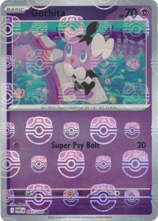 Gothita (Master Ball Pattern) - 041/086 - Common Reverse Holo