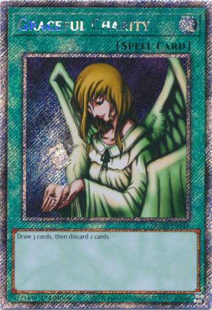 Graceful Charity (Platinum Secret Rare) (RA03-EN116) - Quarter Century Bonanza Platinum Secret Rare 1st Edition