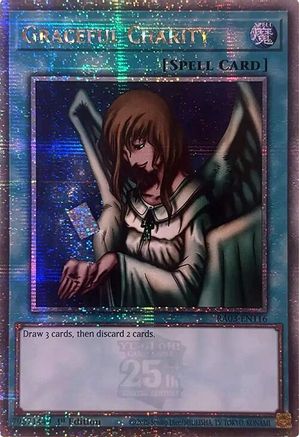 Graceful Charity (Quarter Century Secret Rare) (RA03-EN116) - Quarter Century Bonanza Quarter Century Secret Rare 1st Edition