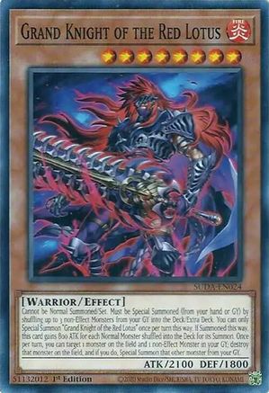 Grand Knight of the Red Lotus (SUDA-EN024) - Supreme Darkness Common / Short Print 1st Edition