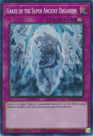 Grave of the Super Ancient Organism (PCR) (RA03-EN077) - Quarter Century Bonanza Prismatic Collector's Rare 1st Edition