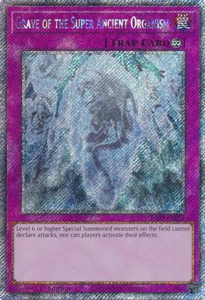 Grave of the Super Ancient Organism (Platinum Secret Rare) (RA03-EN077) - Quarter Century Bonanza Platinum Secret Rare 1st Edition