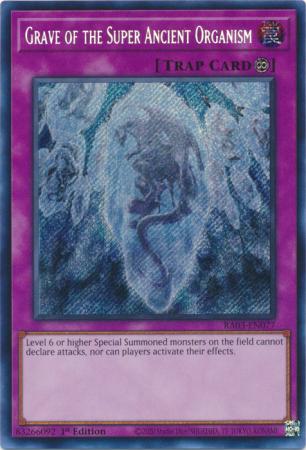 Grave of the Super Ancient Organism (Secret Rare) (RA03-EN077) - Quarter Century Bonanza Secret Rare 1st Edition