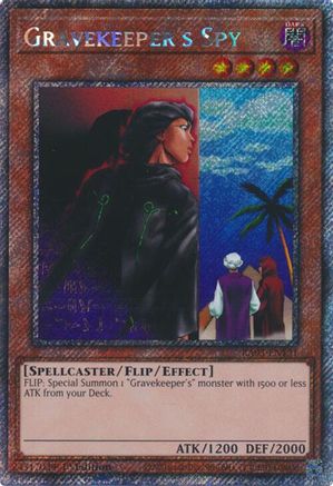 Gravekeeper's Spy (Platinum Secret Rare) (RA03-EN121) - Quarter Century Bonanza Platinum Secret Rare 1st Edition
