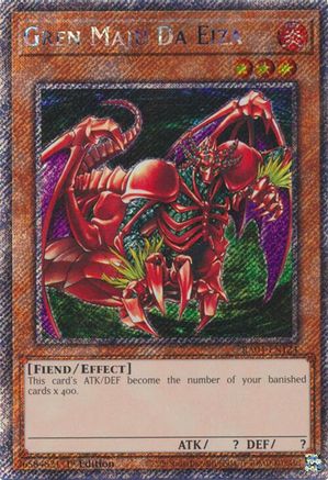 Gren Maju Da Eiza (Platinum Secret Rare) (RA04-EN124) - Quarter Century Stampede Platinum Secret Rare 1st Edition