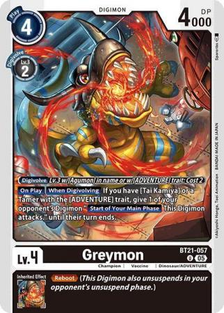 Greymon - BT21-057 U - Uncommon