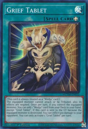 Grief Tablet (MZTM-EN032) - Maze of the Master Super Rare 1st Edition
