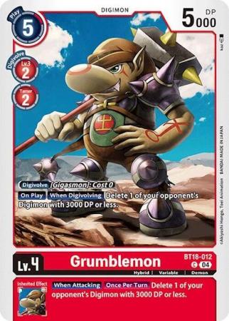 Grumblemon - BT18-012 C - Common