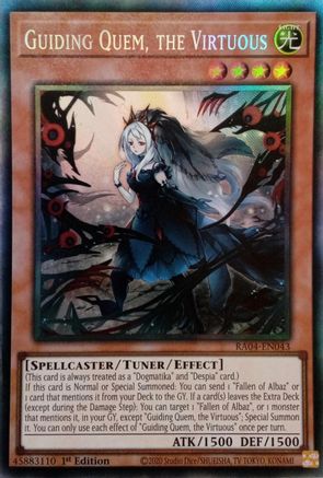 Guiding Quem, the Virtuous (PCR) (RA04-EN043) - Quarter Century Stampede Collector's Rare 1st Edition