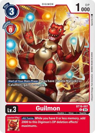 Guilmon - BT19-007 U - Uncommon