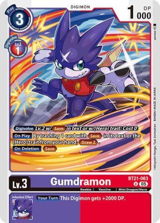Gumdramon - BT21-063 U - Uncommon