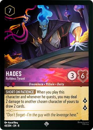Hades - Ruthless Tyrant - 048/204 - Super Rare Cold Foil