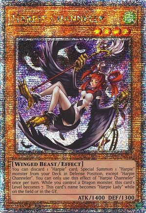 Harpie Channeler (Quarter Century Secret Rare) (RA04-EN207) - Quarter Century Stampede Quarter Century Secret Rare 1st Edition