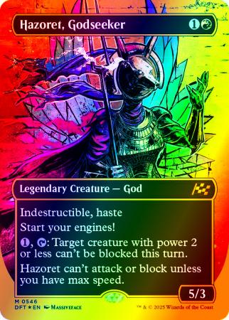 Hazoret, Godseeker (Borderless) (First-Place Foil) - 0546 - Foil