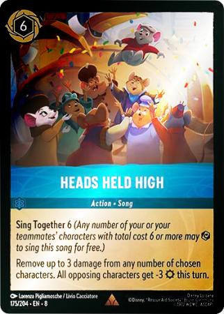 Heads Held High - 175/204 - Rare Cold Foil