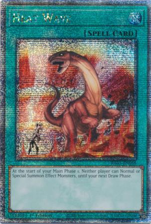 Heat Wave (Quarter Century Secret Rare) (RA03-EN058) - Quarter Century Bonanza Quarter Century Secret Rare 1st Edition
