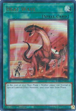 Heat Wave (UR) (RA03-EN058) - Quarter Century Bonanza Ultra Rare 1st Edition