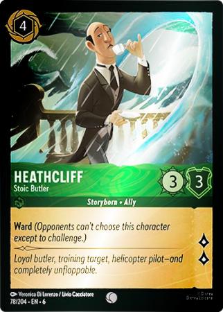 Heathcliff - Stoic Butler - 78/204 - Common Cold Foil